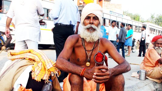 Indian holy man photo