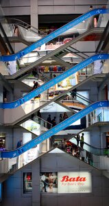 Shopping center big city architecture