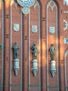 Gothic historic center riga old town photo