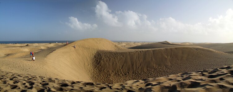 Panorama dunes landscape photo