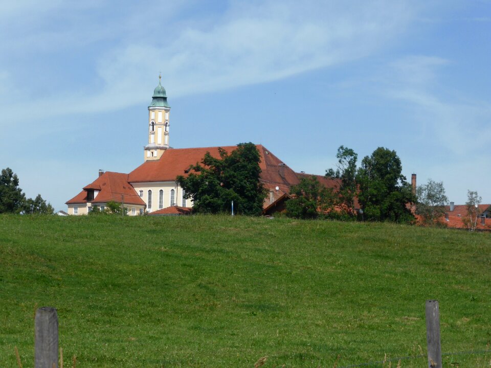 Church view landscape