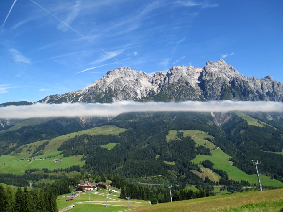 Mountain fog clouds
