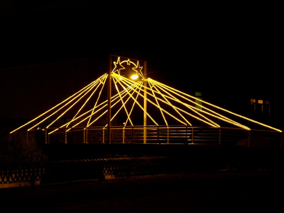 Christmas light dark