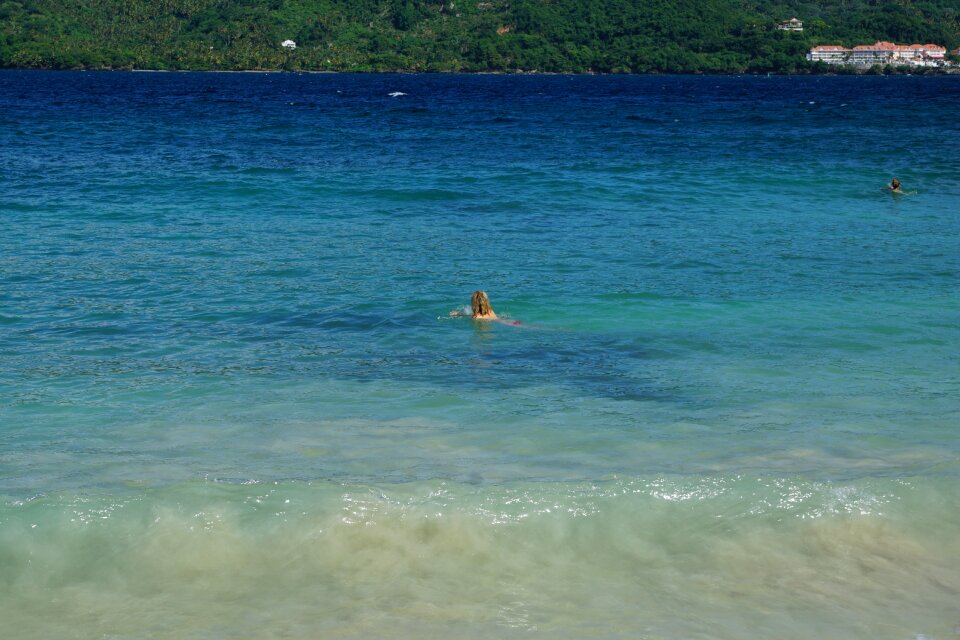 Swim bacardi island caribbean