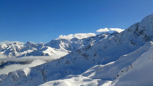 Ski landscape pyrénées