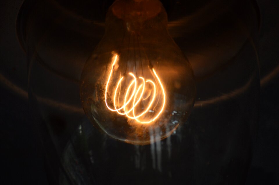 Lamp light bulb glow