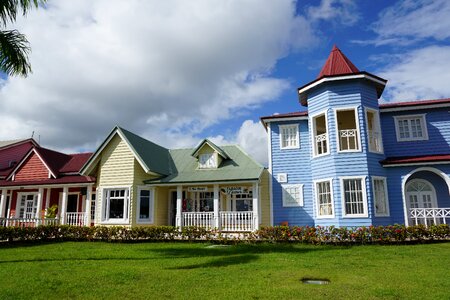 Colorful wooden house