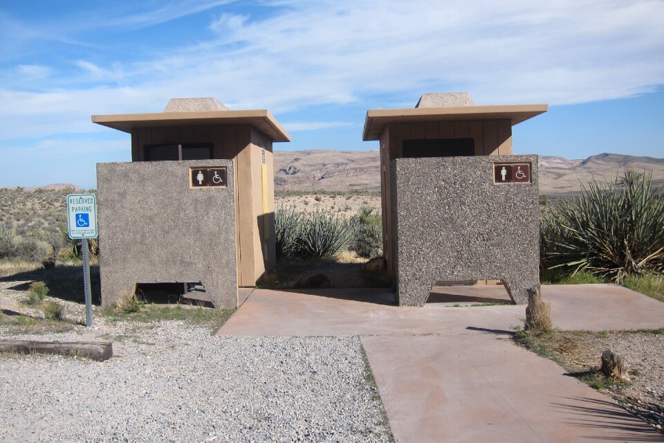 Park outhouse restroom