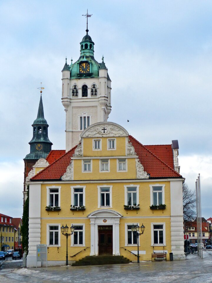 Old house historic town hall city photo