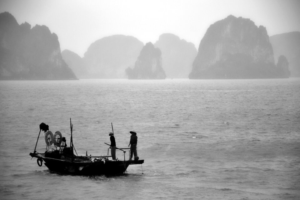 Vietnam fisherman halong