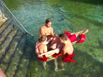 Waterfront guard lifesaver photo