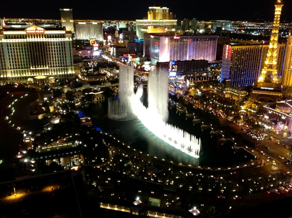 Bellagio night strip