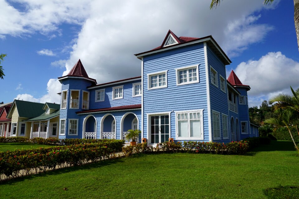 Colorful wooden house