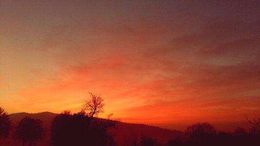 Landscape red orange