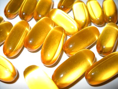 Transparency transparent pill yellow