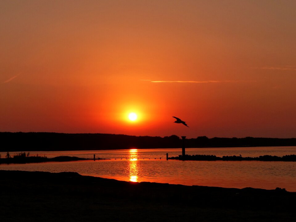 Summer abendstimmung north sea