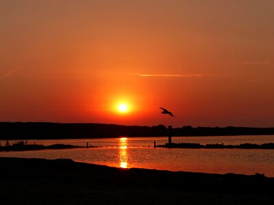 Summer abendstimmung north sea