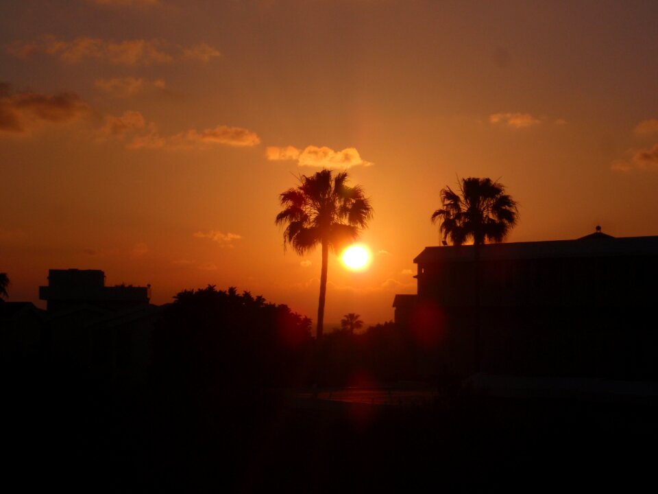 Holiday cyprus beach sunset