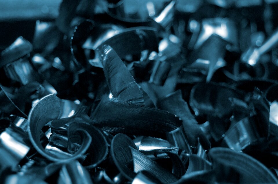Iron industry steel chips