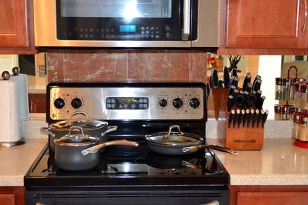 House kitchen interior counter photo