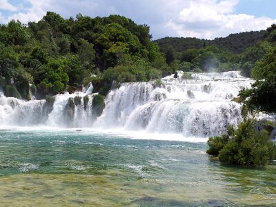 National park dalmatia waterfalls photo
