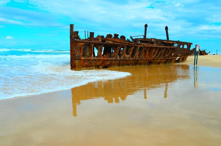 Beach shipwreck mahino
