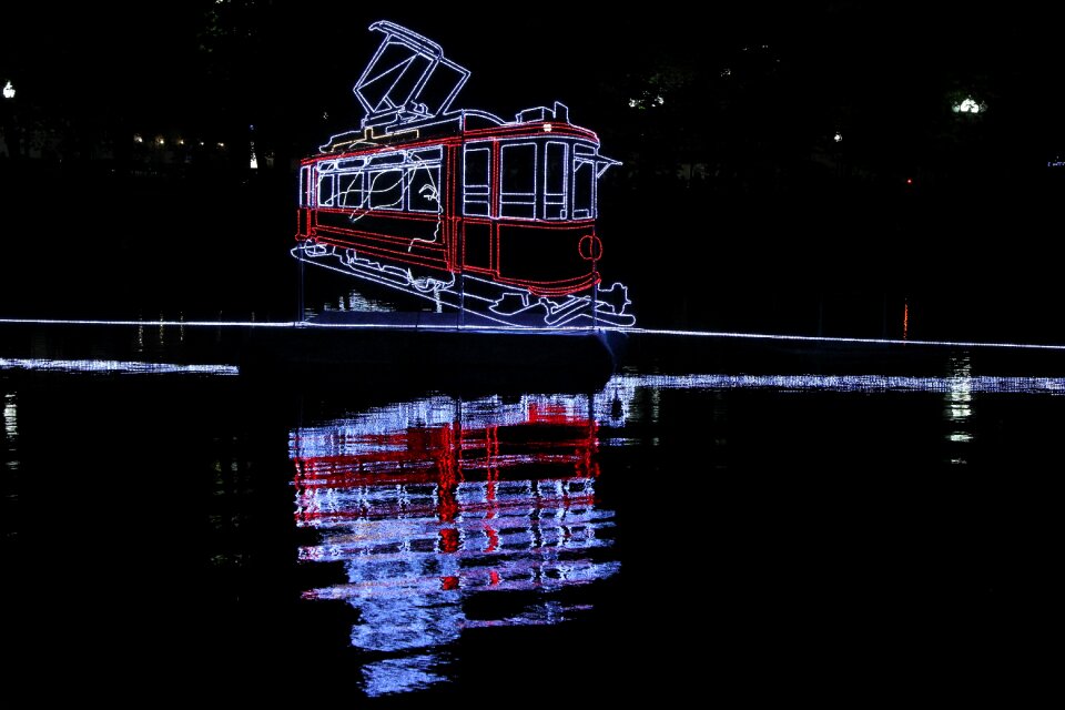 Lights russia pond