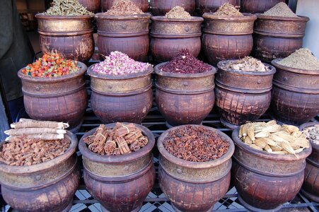 Purple market spices photo