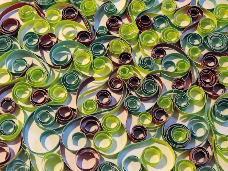 Green purple blue