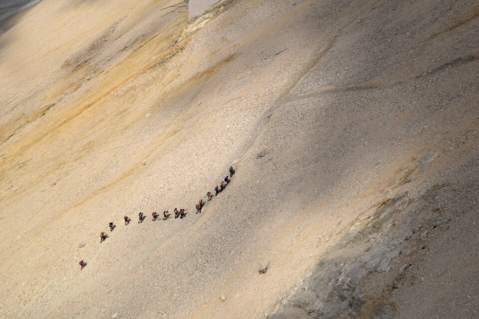 Mountaineering rise landscape