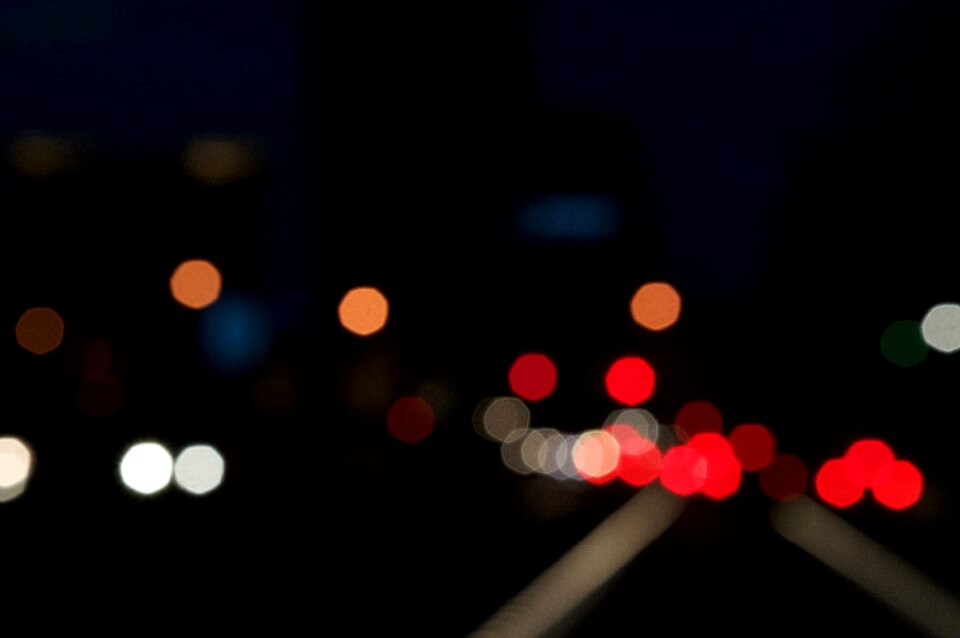Abstract blurred downtown