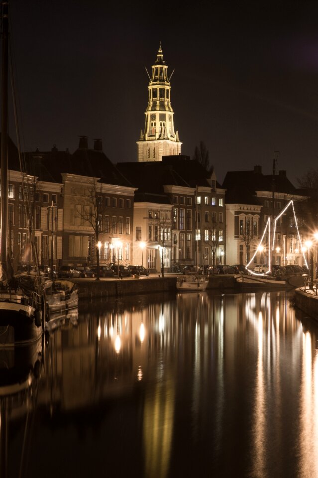 Night landmark a-kerk