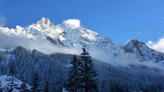 Switzerland snow january photo