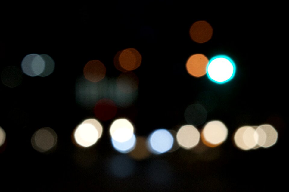 Abstract blurred downtown