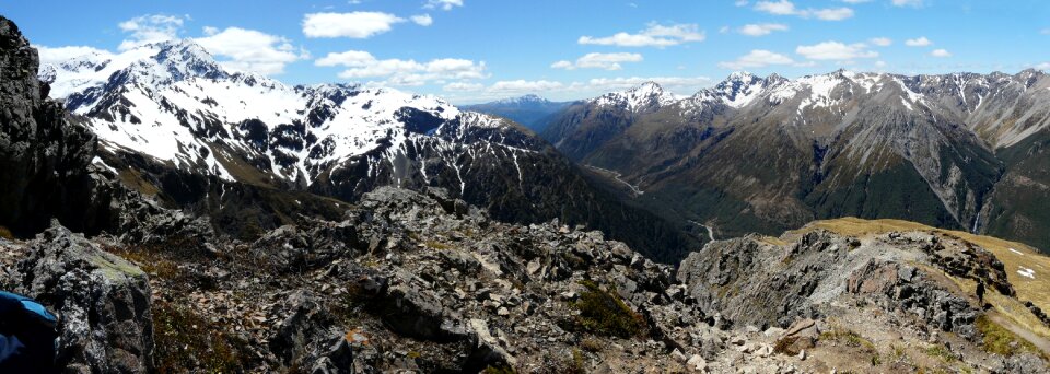 Mountains sky view photo