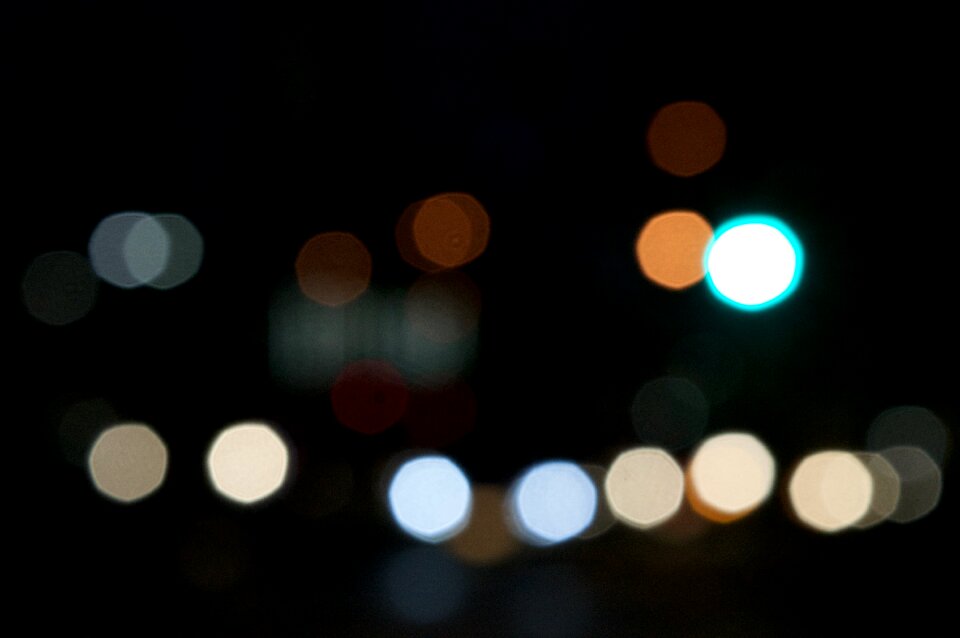 Abstract blurred downtown