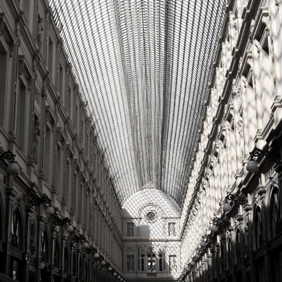 Brussels gallery black and white