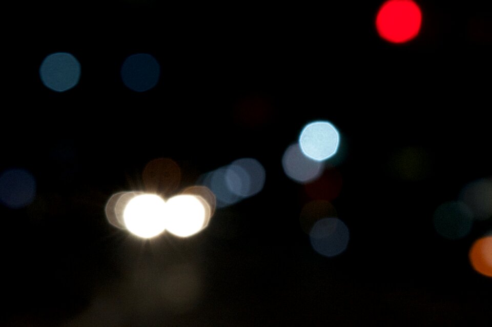 Abstract blurred downtown photo