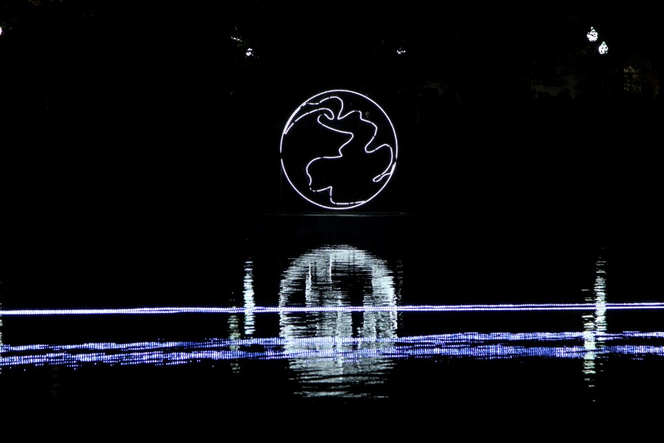 Lights russia pond