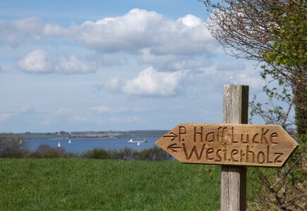 Baltic sea sign wooden sign