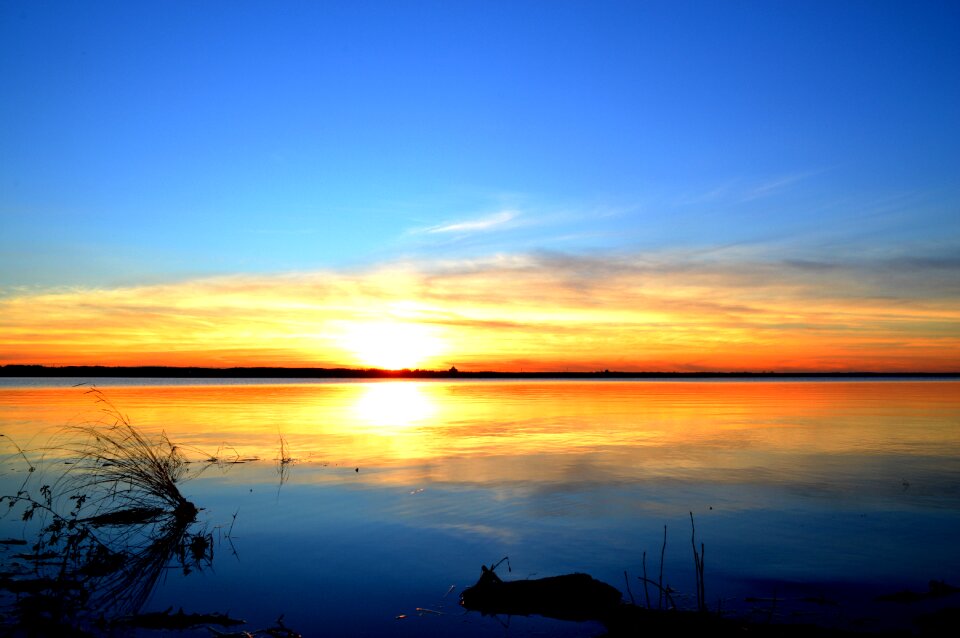 Sky evening sky river