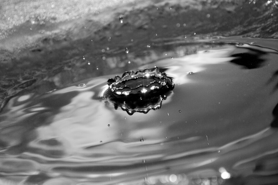 Impact wet drip photo