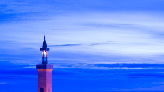 Tower sky blue mosque