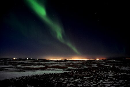 Northern lights iceland light phenomenon photo