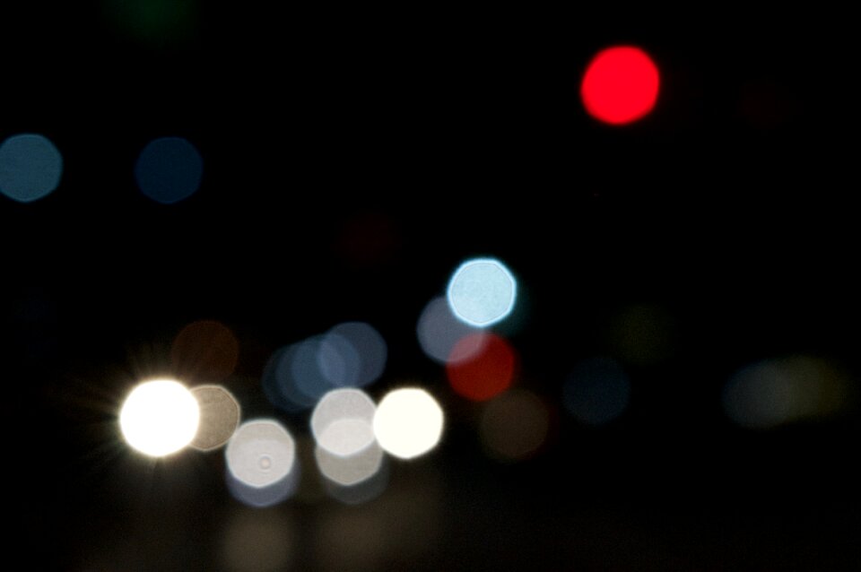 Abstract blurred downtown