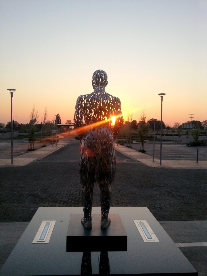 Male sunrise landmark