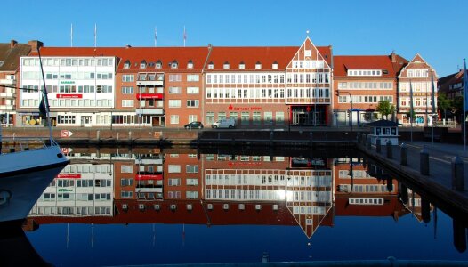 Inland port light morgenstimmung