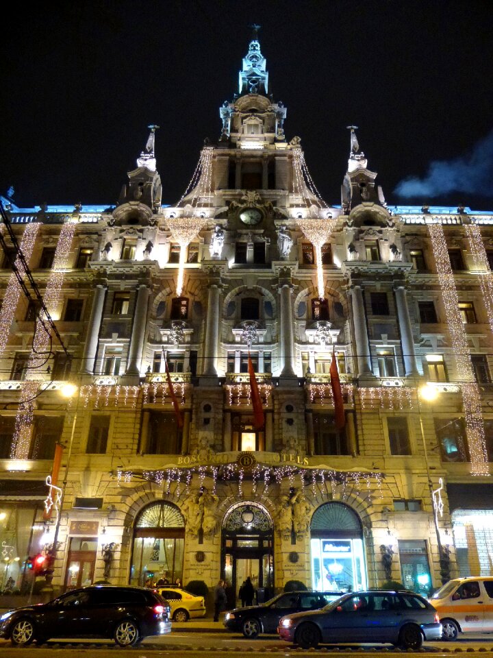 Hotel in the evening light