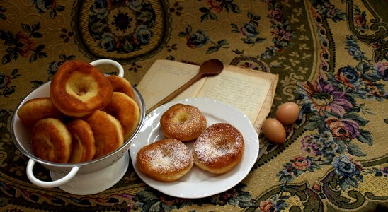 Donut chair wooden spoon photo