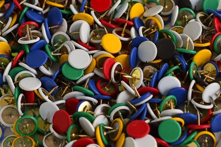 Colorful pin pointed